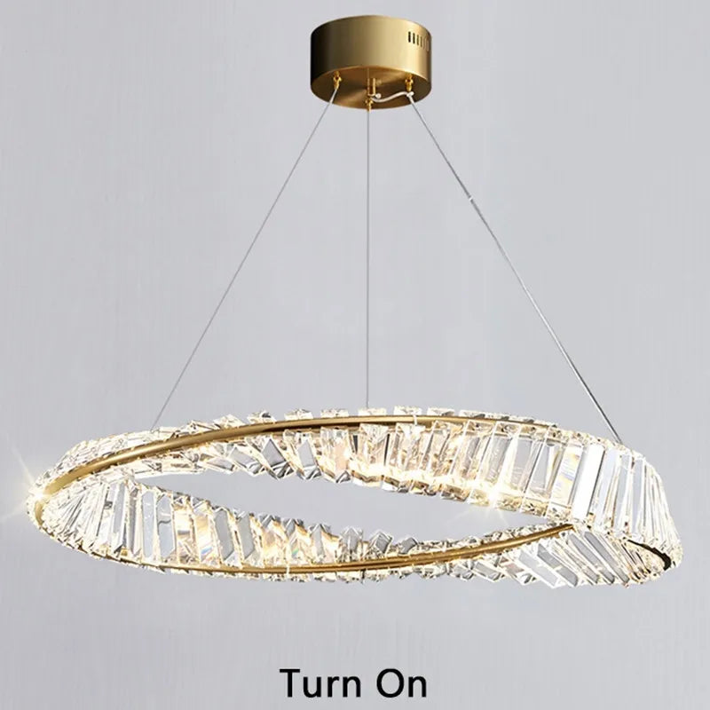 Luxury crystal chandelier for sophisticated lighting