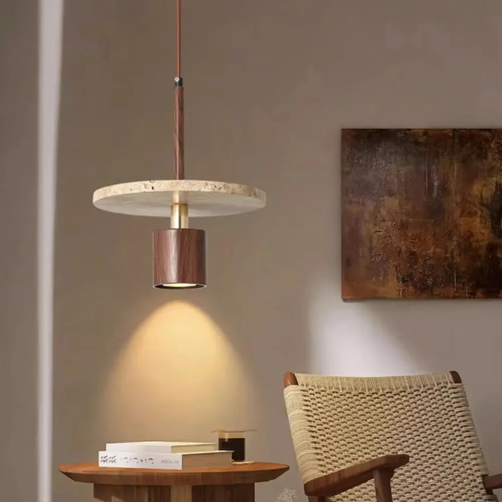 Modern stone pendant light for restaurants and bedside use