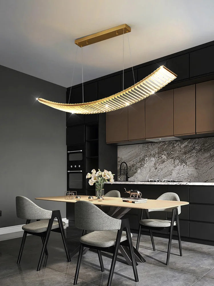Elegant Nordic Glass LED Pendant Lamp