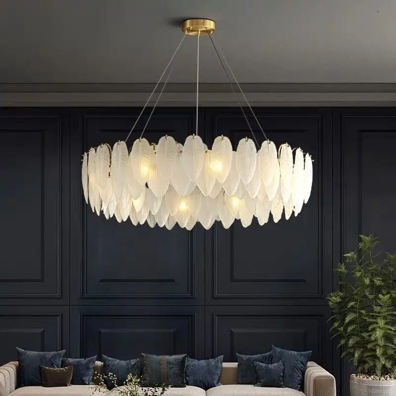 Modern and elegant crystal chandelier
