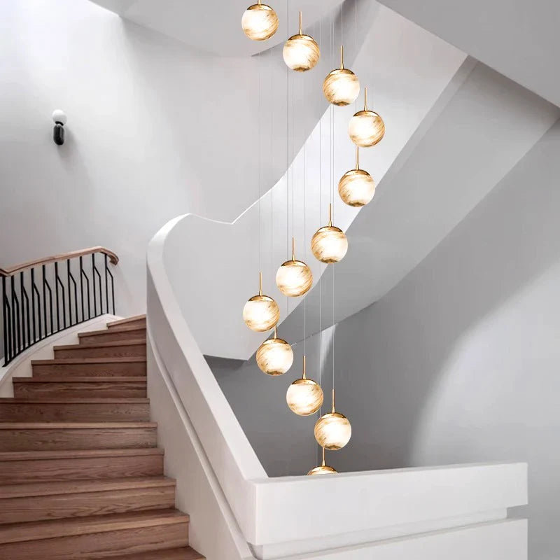 Modern Staircase Chandelier Indoor Lighting Ceiling Light for Living Room Indoor Lighting