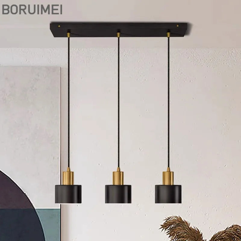 Trichromatic minimalist LED chandelier for interior decoration