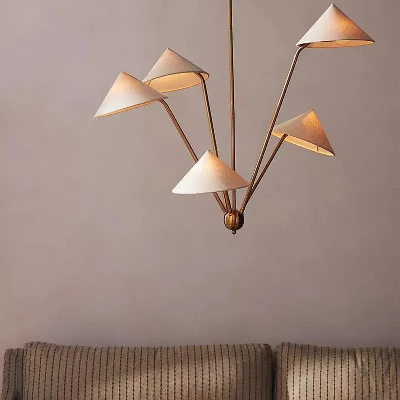 Sleek Contemporary Japanese Chandelier