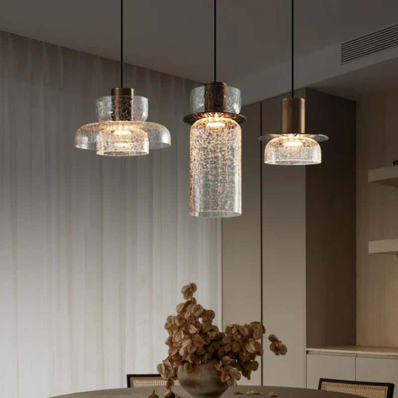 Cracked Glass Chandelier, Pure Elegance.
