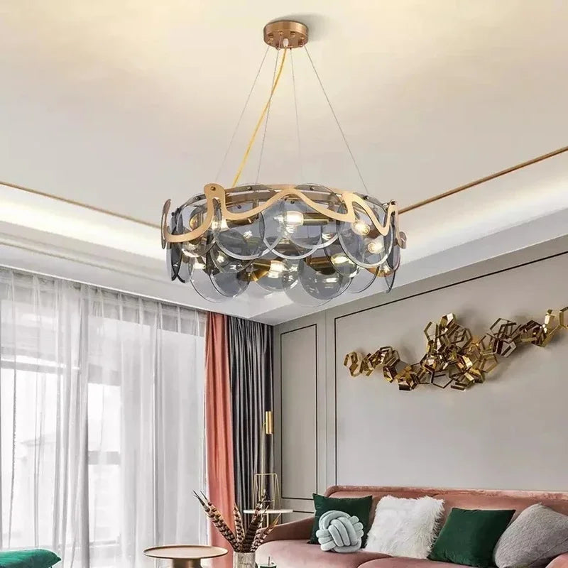 Ethereal Glow: Crystal Chandelier