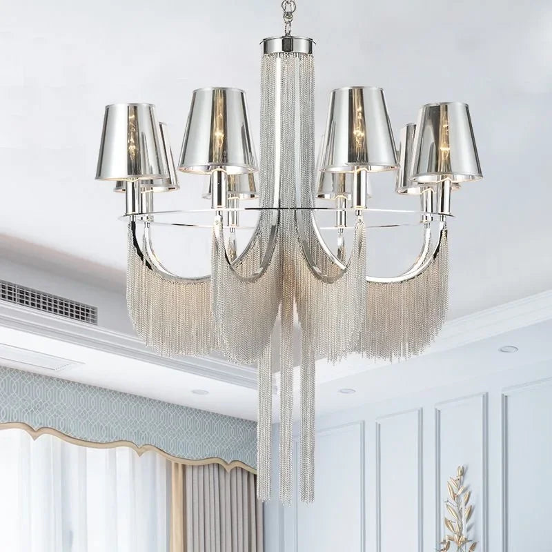 Luxury modern chandelier for wedding with integrated lights