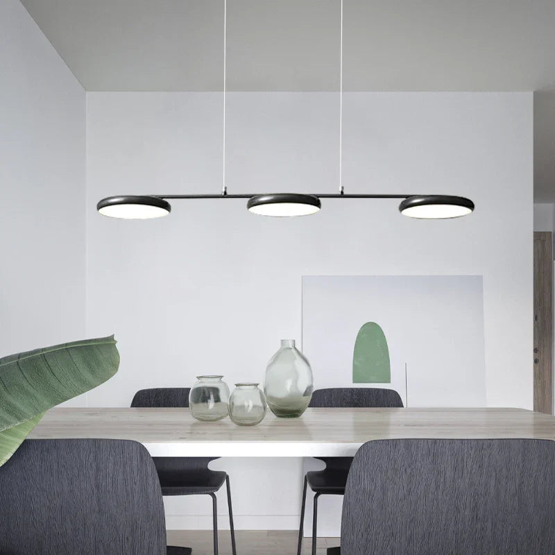Modern Minimalist Copper LED Chandelier