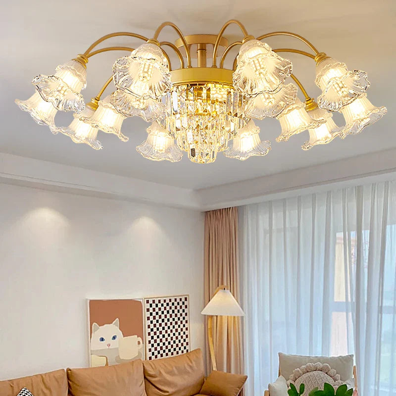 Retro crystal chandelier for elegant interior decoration