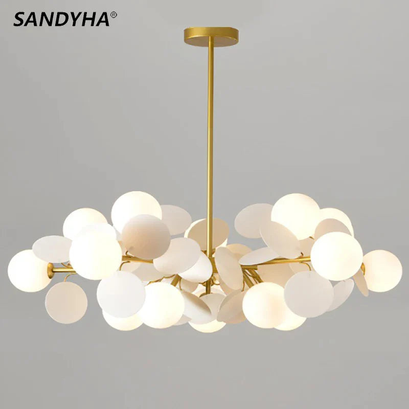 sandyha modern stained glass chandelier creative design for hotel