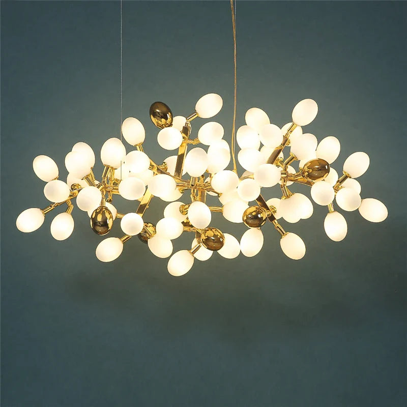 Handmade Modern Gold Hanging Chandelier