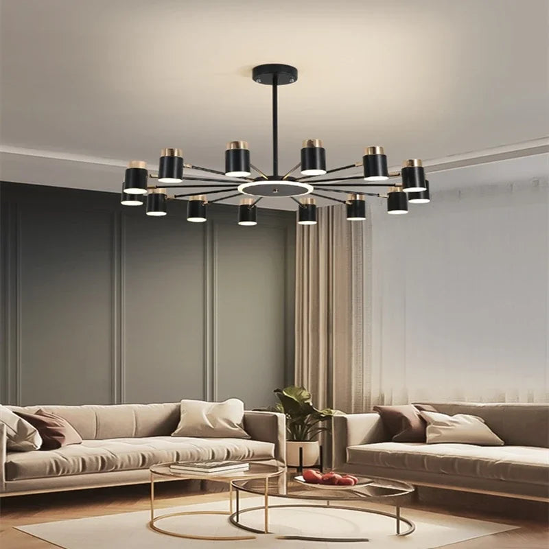 Chic and sleek Nordic chandelier