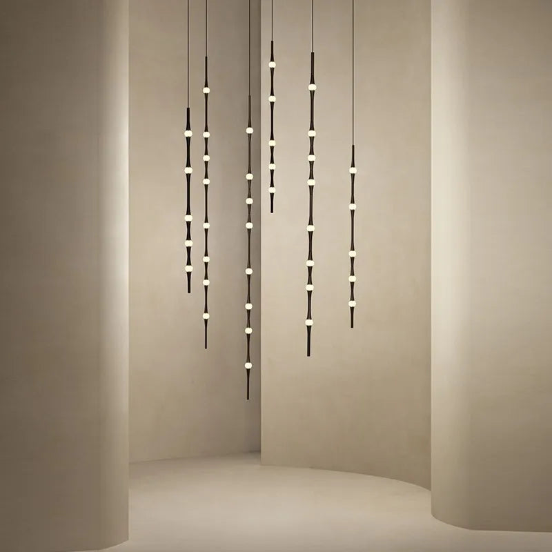 Modern minimalist Spanish design LED chandelier for elegant interiors