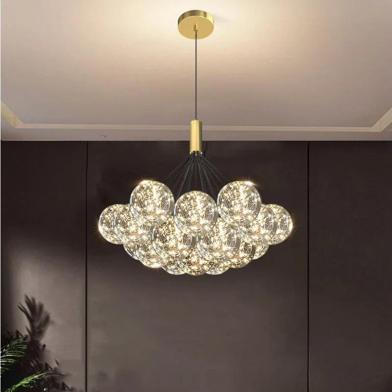 Glass Love Stars Lamp