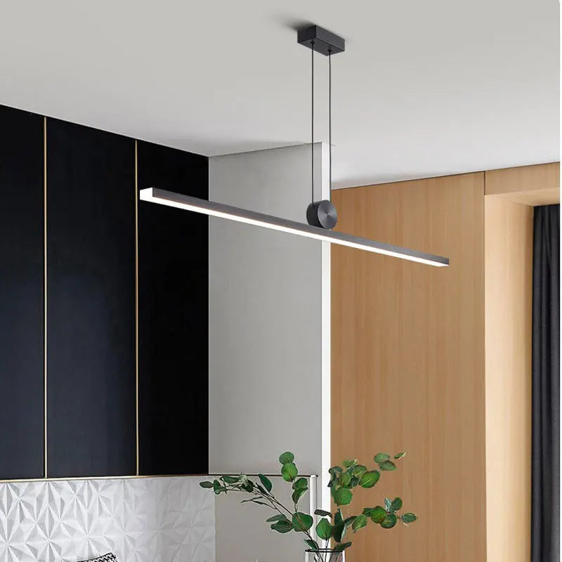 Contemporary minimalist bright chandelier