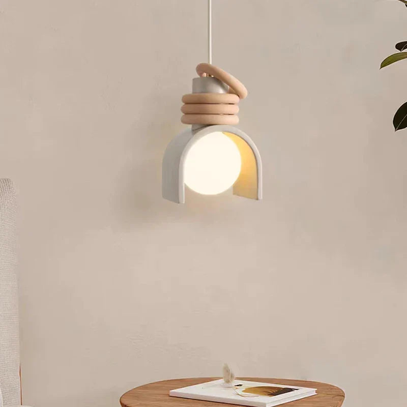 Modern style resin LED chandelier with adjustable cord for indoor lighting