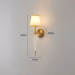 Applique Américaine Élégante Cristal Design Vintage A Murale Chambre