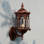 Applique Extérieure Europe Élégante Design Moderne Bronze Rouge Murale Chambre