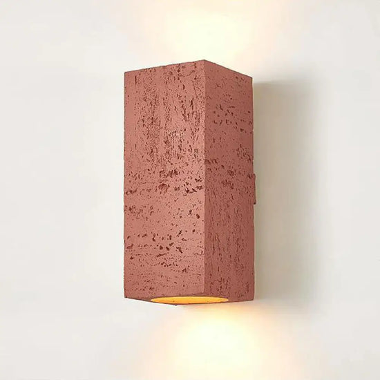 Applique Led Design Minimaliste Nordique Rouge Murale Chambre