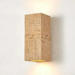 Applique Led Minimaliste Ciment Gris Design Orange Murale Chambre