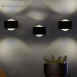 Applique Murale À Led Carré Gris Moderne Design Intérieur Chambre