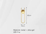 Applique Murale À Led Cuivre Design Élégant Cerf A-40Cm-Or / Lumière Blanche Chambre