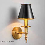 Applique Murale À Led Laiton Moderne Noir Chambre