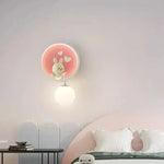Applique murale animaux rose