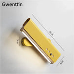 Applique Murale Bois Artisanale Lumineuse Design Tendance Jaune / Blanc Chaud (2700-3500K) Chambre