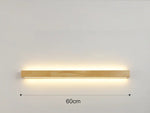 Applique Murale Bois Épuré Contemporain Design. 60 Cm / Lumière Chaude-3000K Chambre