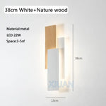 Applique Murale Bois Originale Design Moderne 38 Cm Blanc / 3 Températures De Couleur Chambre