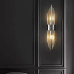 Applique Murale Chambre À Coucher | Salon Et Salle Manger 12X56 Cm / Noir Applique
