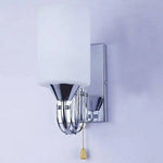 Applique Murale Chromé Élégant Design Contemporain Verre Chambre