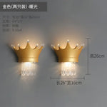 Applique Murale Couronne Lumineuse Décorative Brillante. 2 Pièces D’or / Blanc Chaud