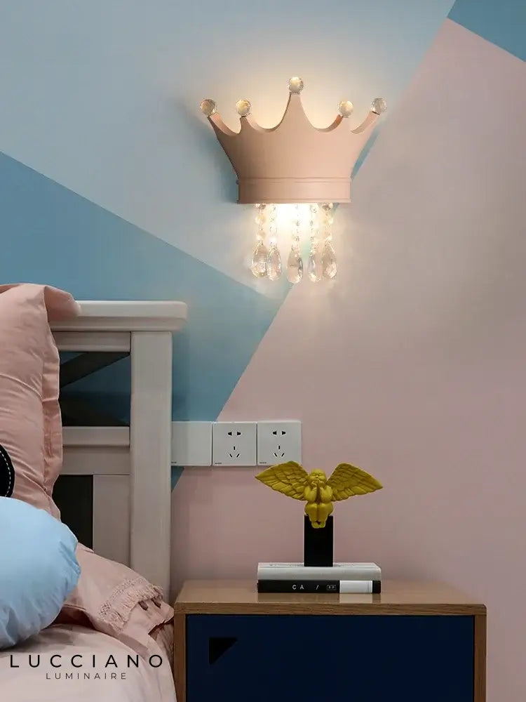 Applique Murale Couronne Lumineuse Décorative Brillante. Chambre