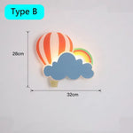 Applique Murale Couronne Lumineuse Design Enfantine. Ballon Chaud B / 3 Température De Couleur
