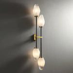 Applique Murale Cuivre Scandinave Élégante Minimaliste 4 Lumières / Blanc Chaud (2700-3500K) Chambre
