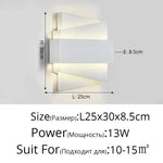 Applique Murale Design Minimaliste Élégant Lumineux Moderne A Blanc 25X30Cm / Froid Pas De