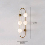 Applique Murale Design Originale Lumineuse Élégante Doré / 23 X 72Cm Froide Chambre