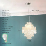 Applique Murale En Coquillage Lumineux Et Décoratif C-Argent 45Cm / 3 Changement De Couleur