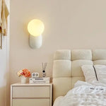 Applique murale en forme de boule rose