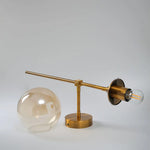 Applique murale en verre en forme de boule