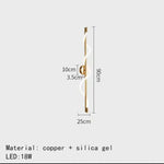 Applique Murale Laiton Élégante Télécommandée Dimmable 90Cm-Or / Atténuation Chambre