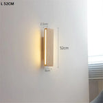 Applique Murale Led Bois Chic Salon 20W 52Cm / Blanc Chaud (2700-3500K) Applique Chambre