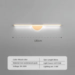 Applique Murale Led Chaleureux Grain Naturel A-Couleur Bois-80Cm / Nartuel Blanc Chambre