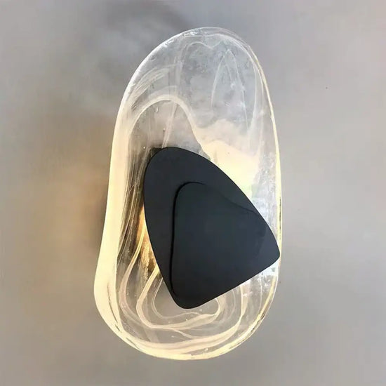 Applique Murale Led Cristal Design Élégant Contemporain. Noir / Lumière Tricolore Chambre