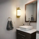 Applique Murale Led Cristal Doré Élégant. Chambre