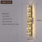 Applique Murale Led Cristalline Luxueuse Élégante Chambre
