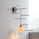 Applique Murale Led Cuivre Design Élégant Interrupteur À Chaîne 1 / 4W (Max100W) Chambre