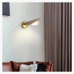 Applique Murale Led Cuivre Élégante Minimaliste Chambre