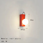 Applique Murale Led Design Élégant Contemporain Rouge / 3 Modifiable Chambre